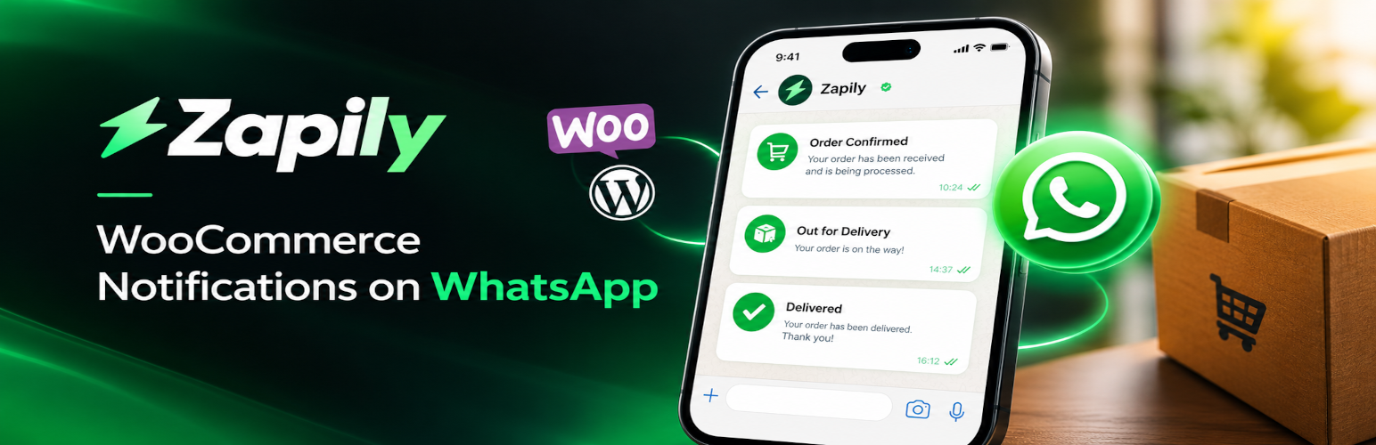 WordPress 外掛 Zapily Order Alerts for WooCommerce 的封面圖片