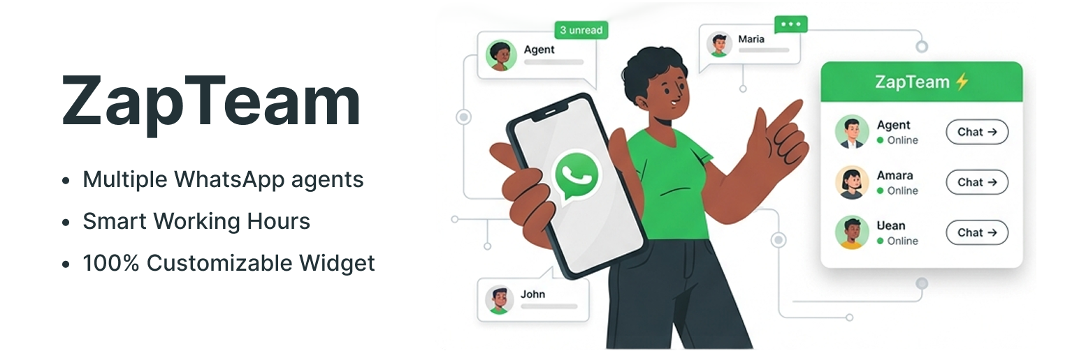 ZapTeam – Floating Chat Widget