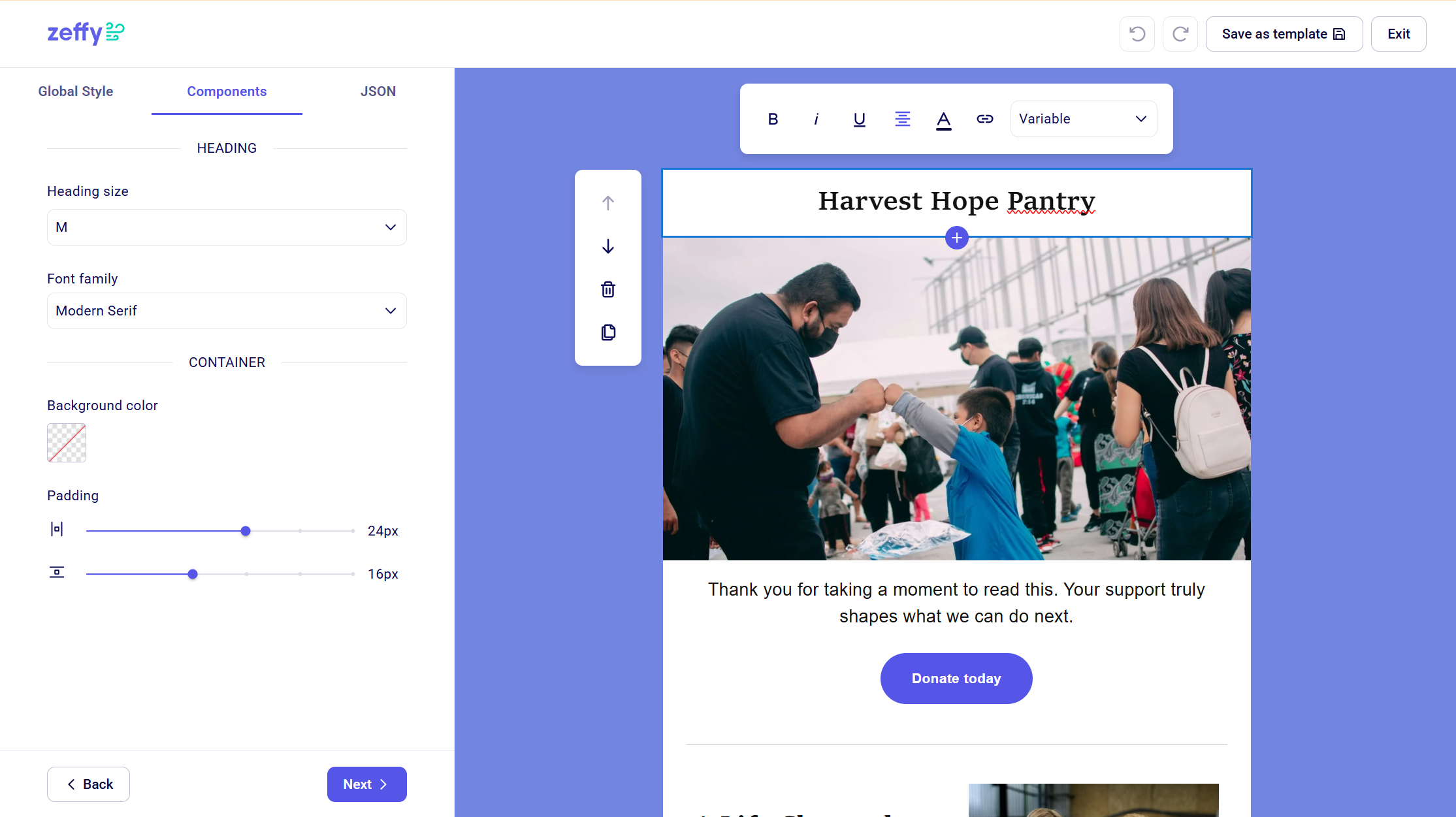 Zeffy Donate Button
