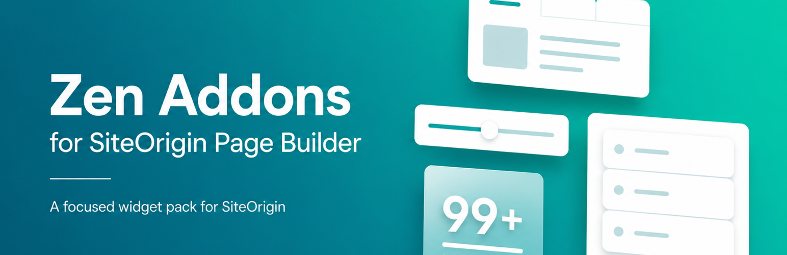 Zen Addons for SiteOrigin Page Builder