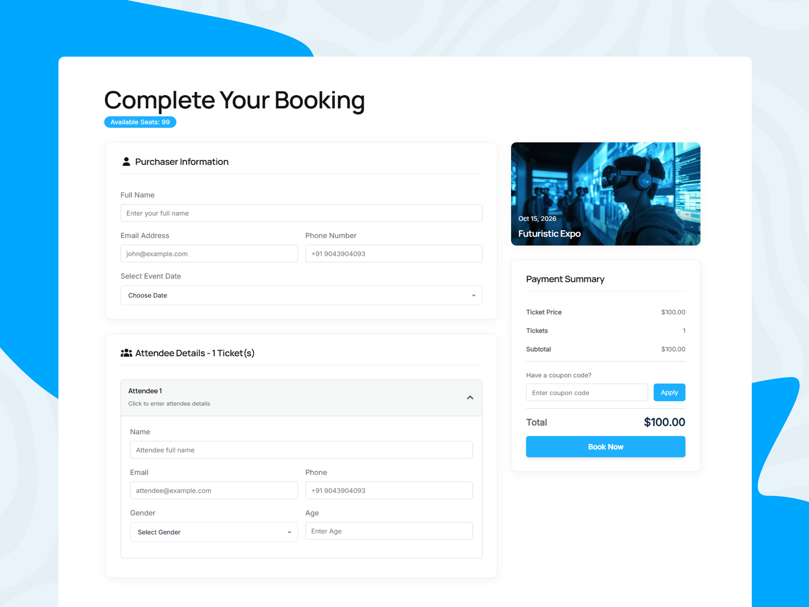 Booking Form