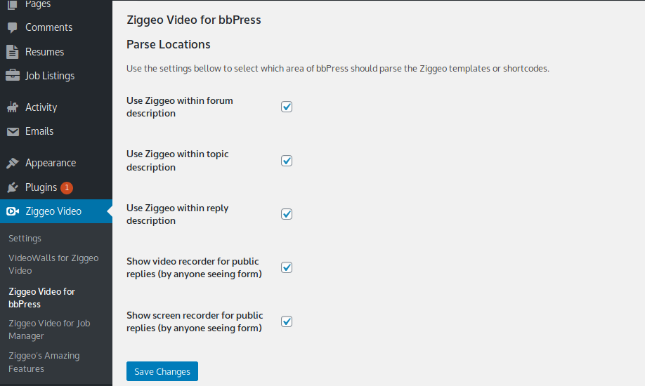 Ziggeo Video for bbPress