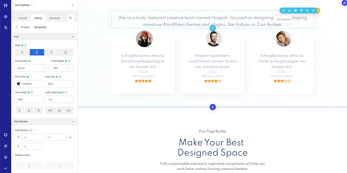 WordPress Page Builder – Zion Builder