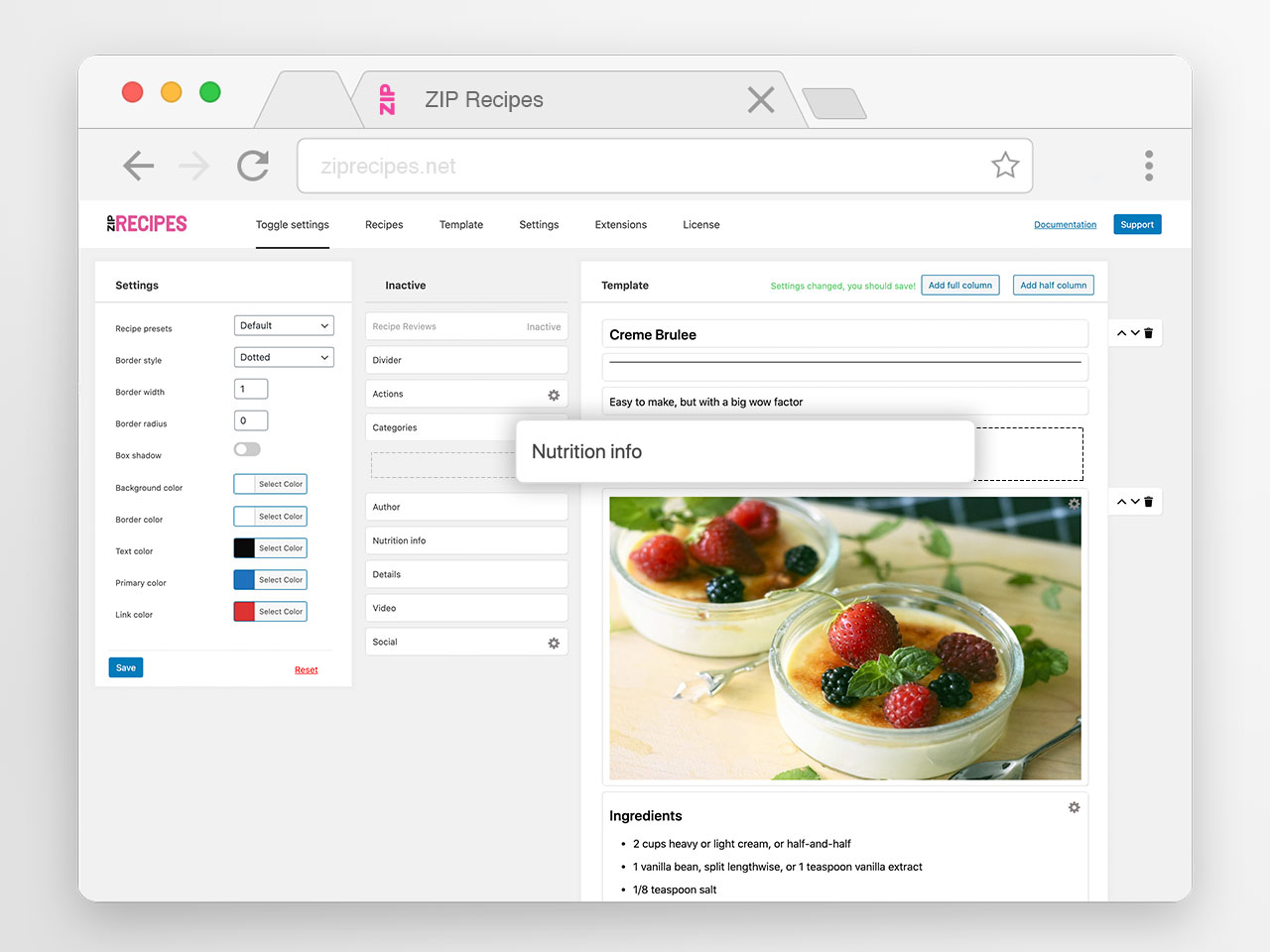 Recipe Cards For Your Food Blog from Zip Recipes - Screenshot 1