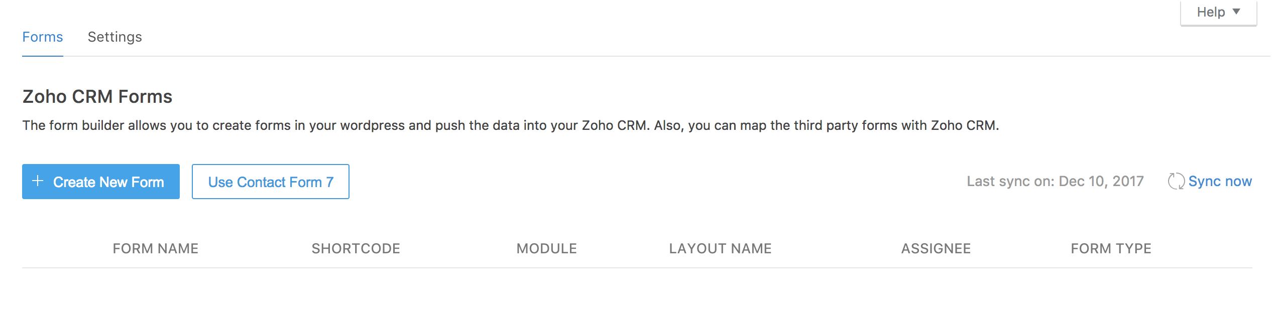 Zoho CRM Forms