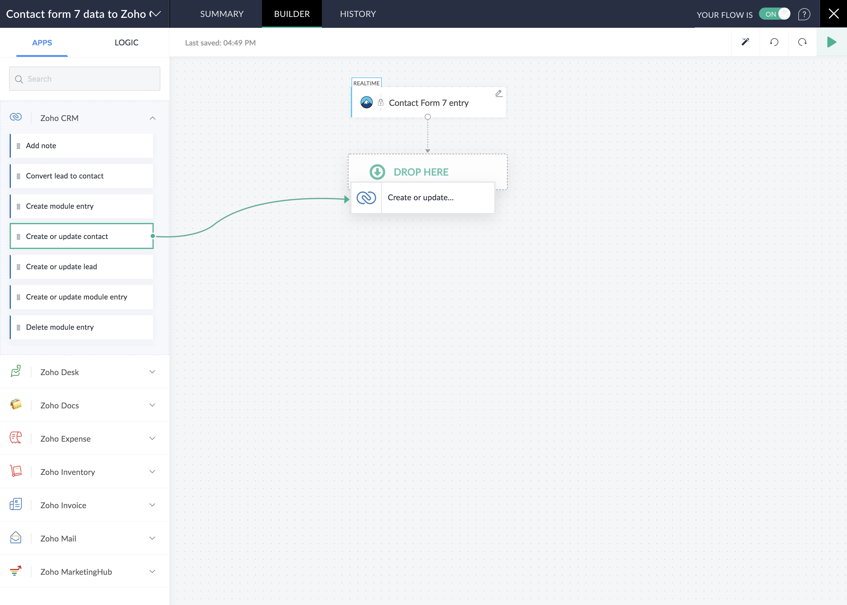 The drag and drop builder lets you create your workflows with ease and plan automations centrally.