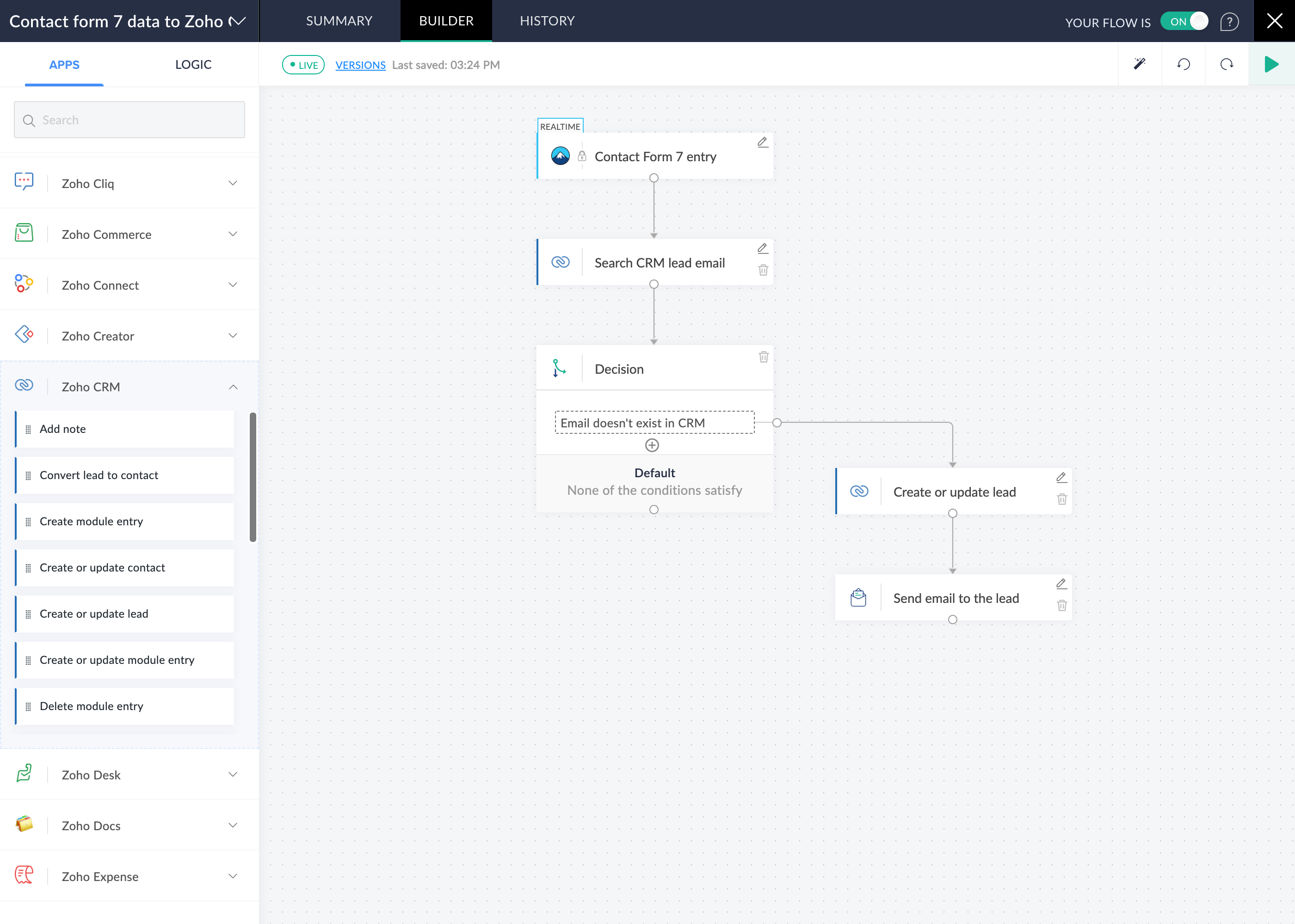 View the entire workflow in a centralized builder and adapt quickly as your process evolves.