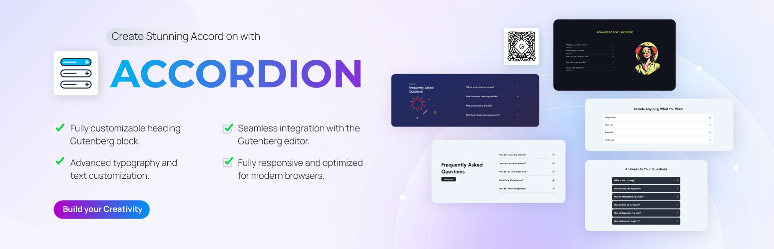Accordion, FAQ Builder for Gutenberg Block Editor
