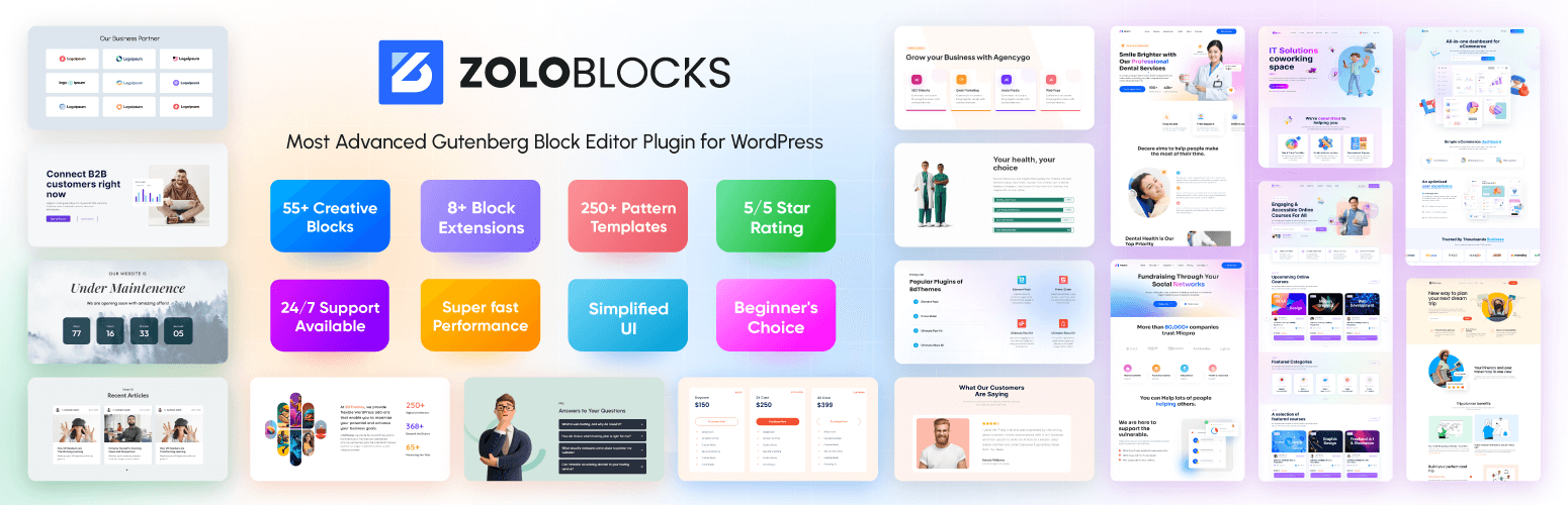 ZoloBlocks – Gutenberg Blocks, Page Builder &amp; Patterns for Gutenberg Editor