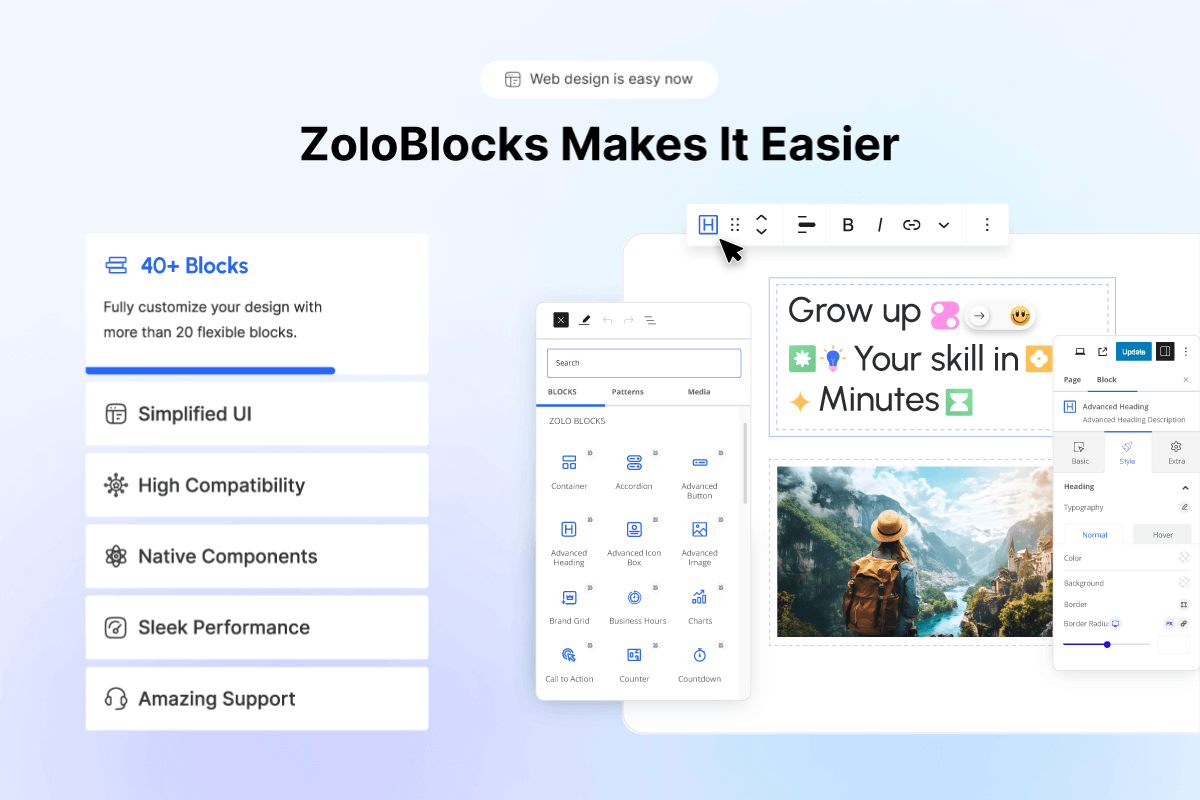 ZoloBlocks – Gutenberg Block Editor Plugin with Advanced Blocks, Dynamic Content, Templates & Patterns