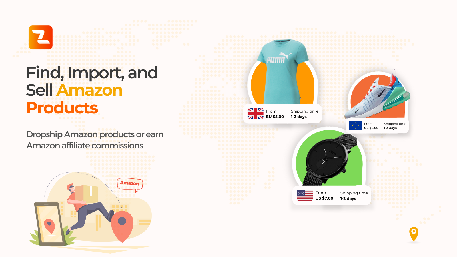 Zonify &#8211; Earn Amazon affiliate commissions, or start a dropshipping business by importing Amazon products into WooCommerce.