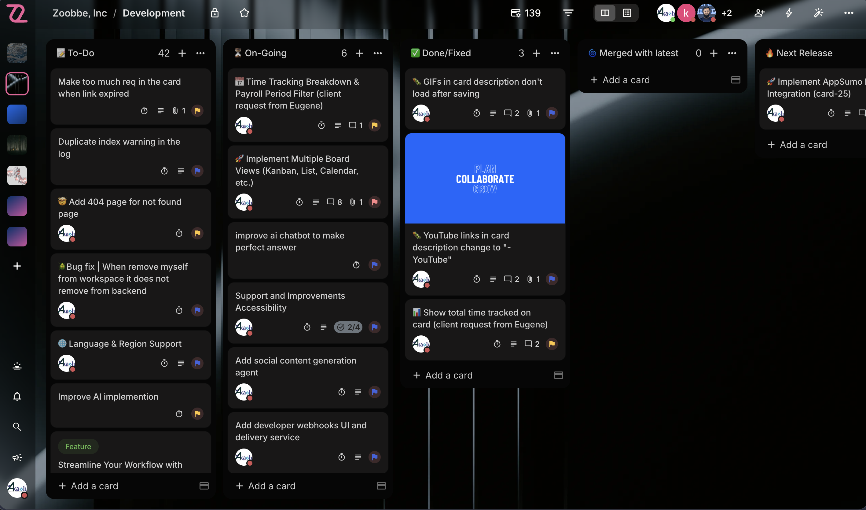 Zoobbe – Project Management &amp; Kanban Boards