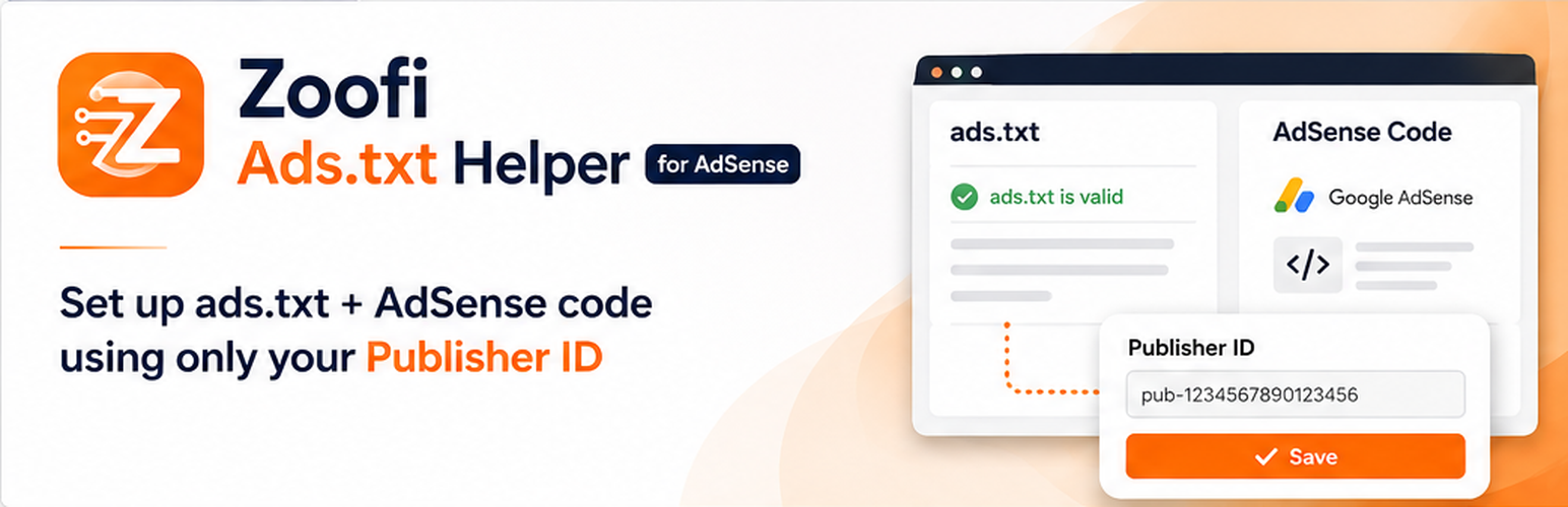 Zoofi Ads.txt Helper for AdSense