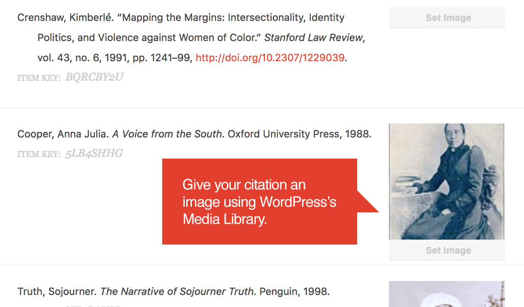 Give your citation an image using WordPress's Media Library or Open Library.