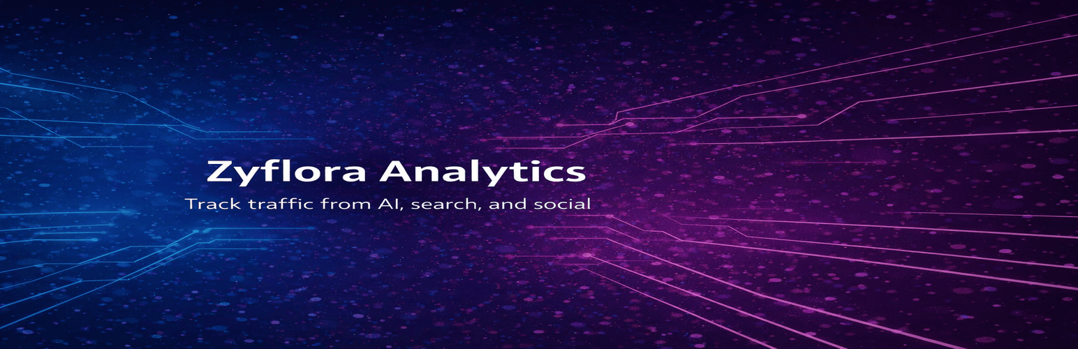 WordPress 外掛 Zyflora Analytics 的封面圖片。